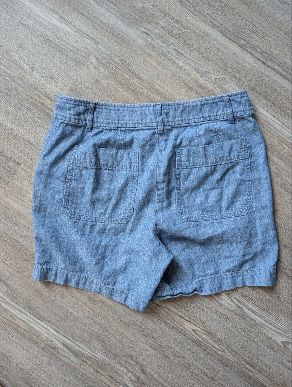 Talbots Chambray Linen-cotton-Blend Women’s Shorts - Picture 5 of 7